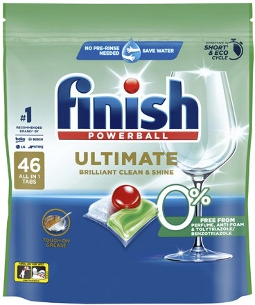 Finish Ultimate 0% Dishwashing Tablets 46 Pack