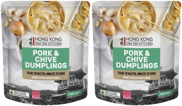 Hong Kong Dim Sim Kitchen Pork & Chive Dumplings 300g