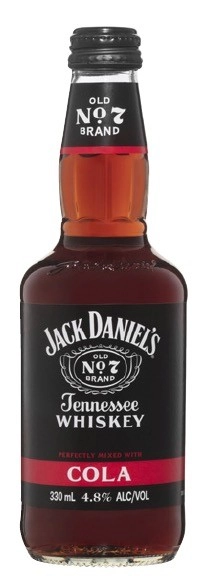 Jack Daniels & Cola Bottles 4x330mL