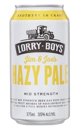 Lorry Boys Mid Strength Hazy Pale Ale Cans 24x375mL