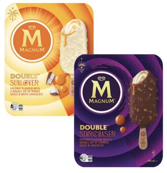 Magnum Ice Cream Double 4 Pack 340mL