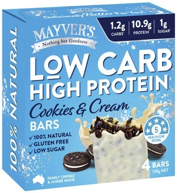 Mayver's Low Carb High Protein Bar 128g