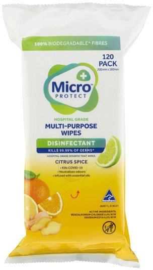 Micro Protect Multipurpose Wipes 120 Pack