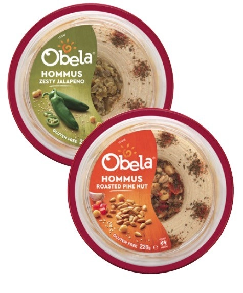 Obela Garnished Hommus Dip 220g