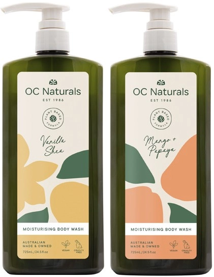 OC Naturals Moisturising Body Wash 725mL