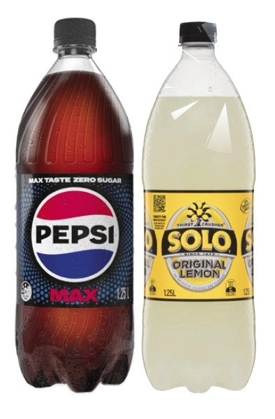 Pepsi or Solo Soft Drink 1.25 Litre