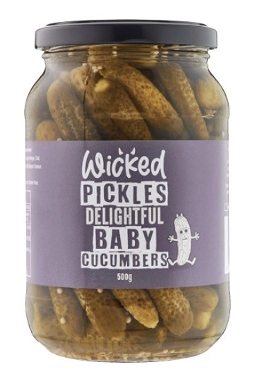 Wicked Pickle Baby Cucumbers 500g