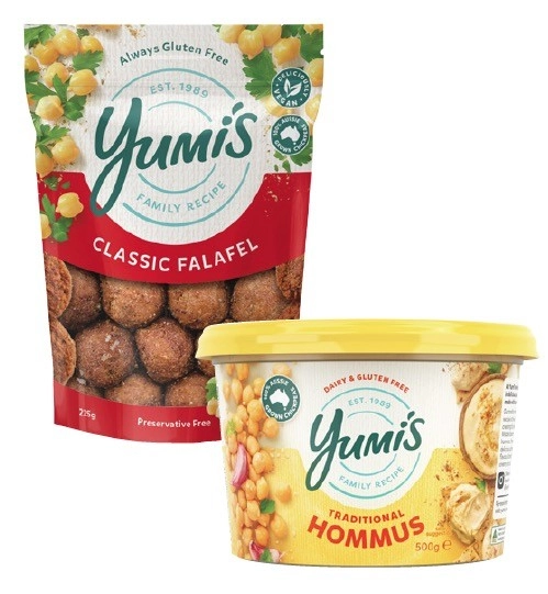 Yumi's Traditional Hommus 500g or Falafels 225g