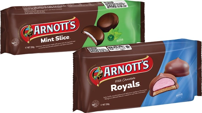 Arnott's Chocolate Biscuits 160-250g Selected Varieties