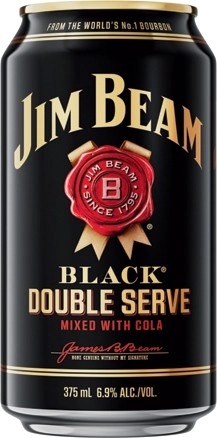 Jim Beam Black Double Serve 6.9% 10 Pack