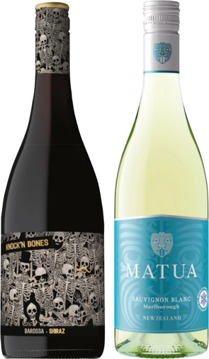 Knock’N Bones or Matua Sauvignon Blanc 750mL Varieties