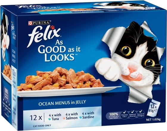 Purina Felix Wet Cat Food 12x85g Selected Varieties