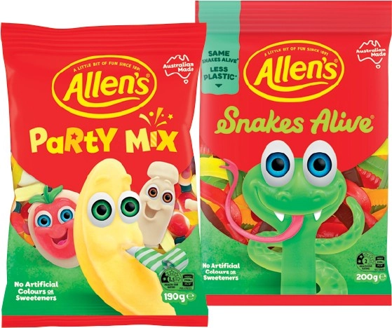 Allen’s Medium Bags 140-200g Selected Varieties