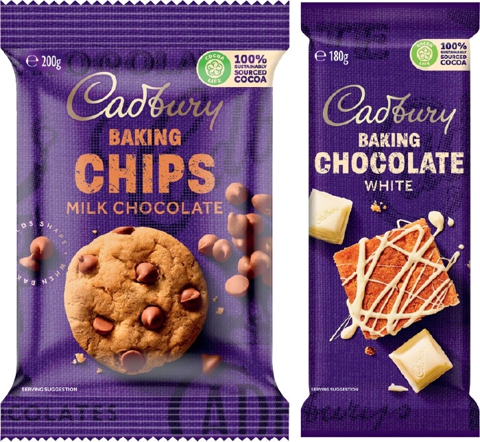 Cadbury Baking Chocolate Blocks, Chips or Melts 180-225g Selected Varieties