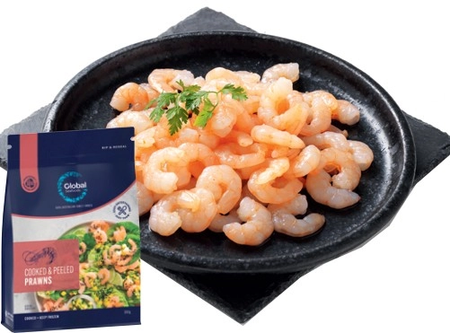 Global Seafoods Cooked & Peeled Prawns 300g