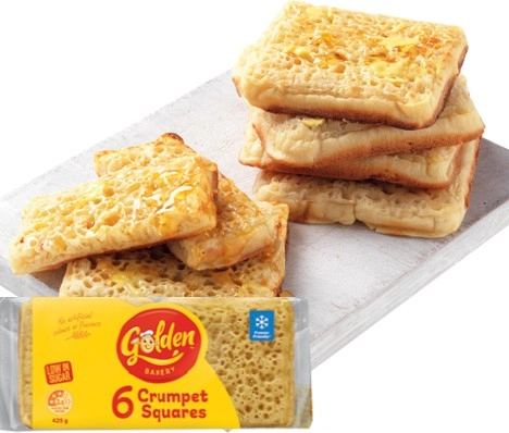 Golden Crumpet Squares 6 Pack