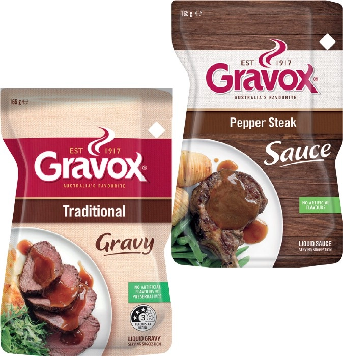 Gravox Gravy or Sauce 165g Selected Varieties