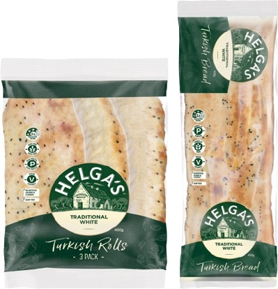 Helga’s Turkish Bread 450g or Rolls 400g