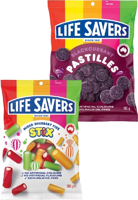 Life Savers Share Pack 150-200g Selected Varieties