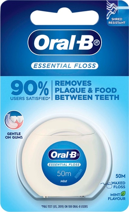 Oral-B Essential Mint Waxed Floss 50m