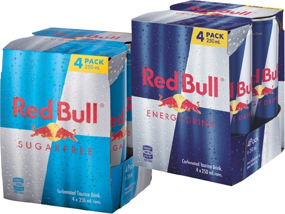 Red Bull Energy Drink 4x250mL Selected Varieties