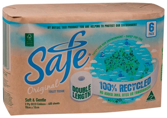 Safe Original Soft & Gentle Toilet Tissues 6 Pack