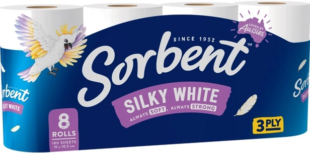 Sorbent Toilet Rolls 8 Pack Selected Varieties