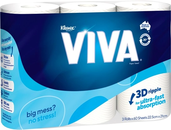 Viva Paper or Cooking Towel 3 Pack Selected Varieties