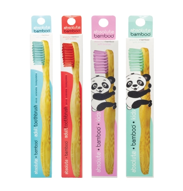 Absolute Bamboo Toothbrush Adult or Kids 1 Pack