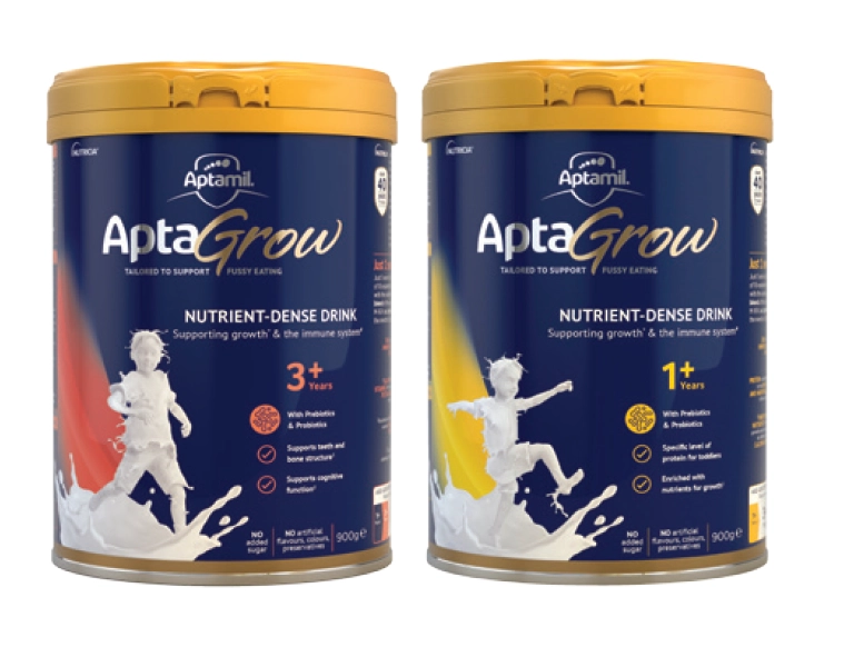 Aptamil Aptagrow 1+ or 3+ Years Milk Drink 900g