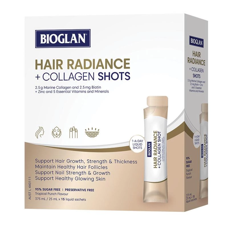 Bioglan Hair Radiance + Collagen Shots 25ml x15