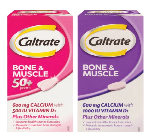 Caltrate Bone & Muscle 50+ Years or Original 100 Tablets