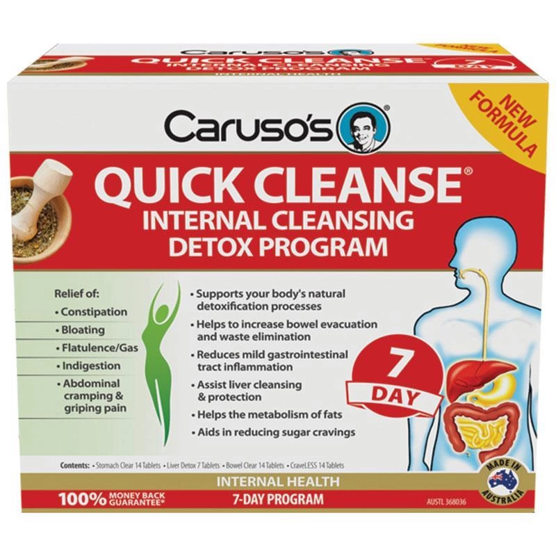 Caruso’s Quick Cleanse Internal Cleansing Detox Program 7 Day