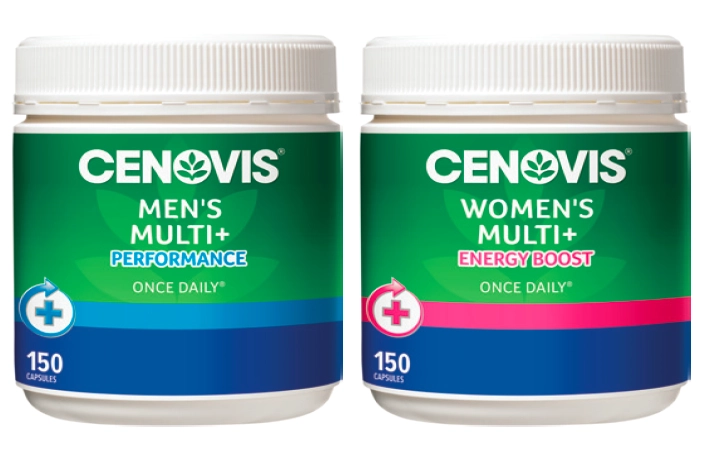 Cenovis Men’s Multi + Performance or Women’s Multi + Energy Boost 150 Capsules