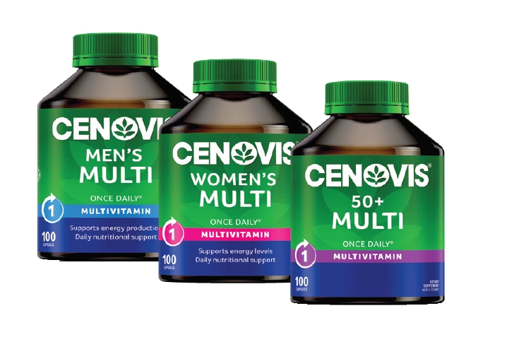 Cenovis Once Daily Men’s, Women’s or 50+ Multi 100 Capsules