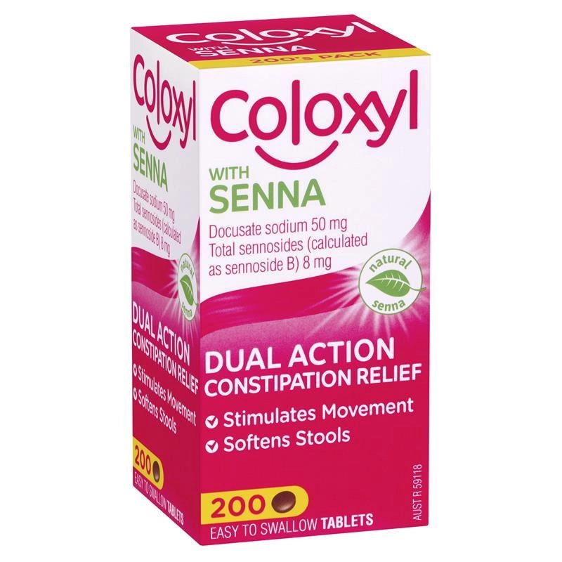 Coloxyl with Senna 200 Tablets