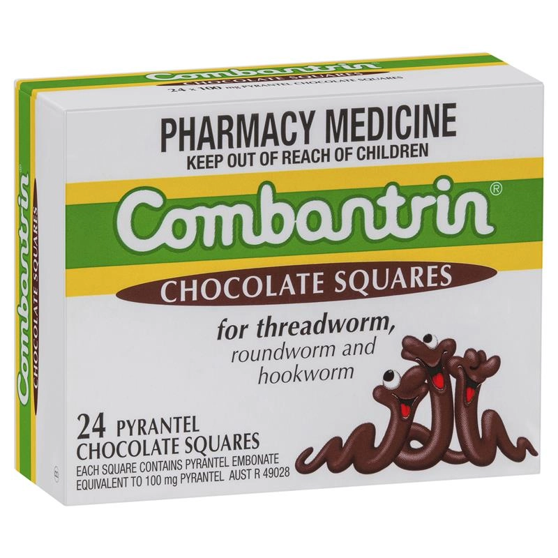 Combantrin Chocolate Squares 24 Pack