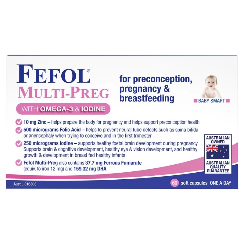 Fefol Multi-Preg Liquid 60 Capsules