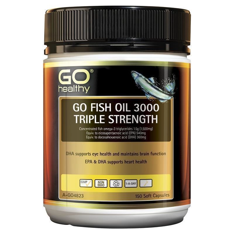 Go Healthy Fish 3000 Triple Strength 150 Capsules