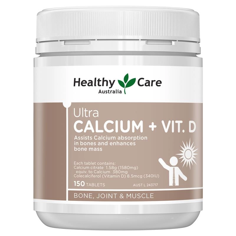 Healthy Care Ultra Calcium + Vit. D 150 Tablets