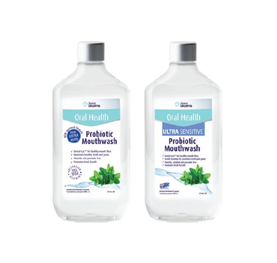 Henry Blooms Probiotic Mouthwash Peppermint or Ultra Sensitive 375ml