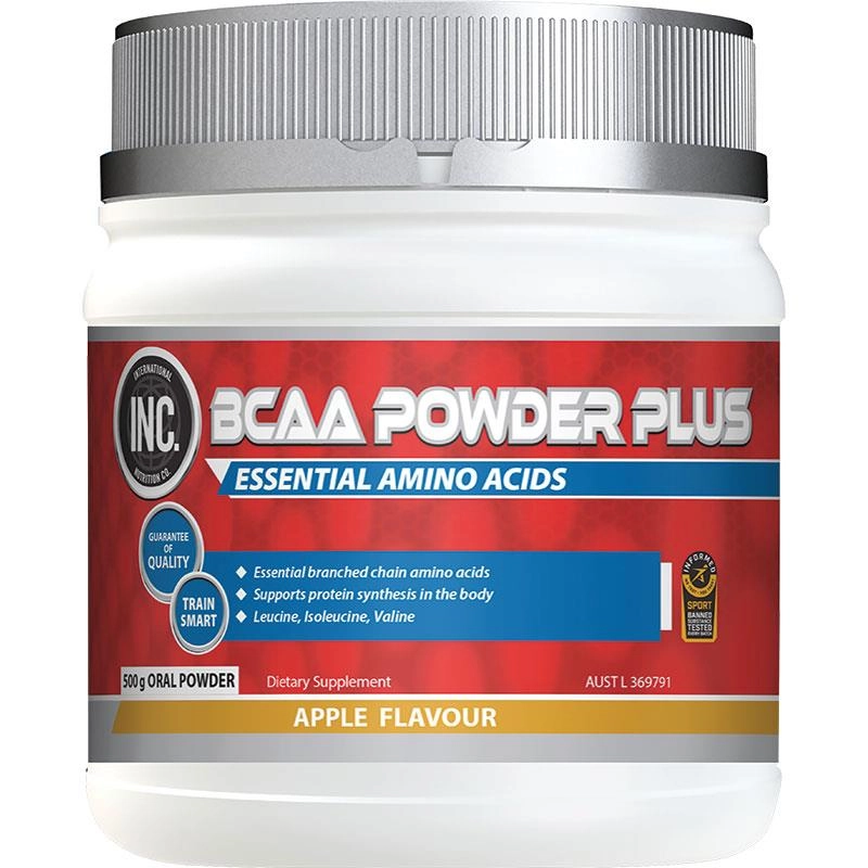 INC. BCAA Powder Plus Apple 500g