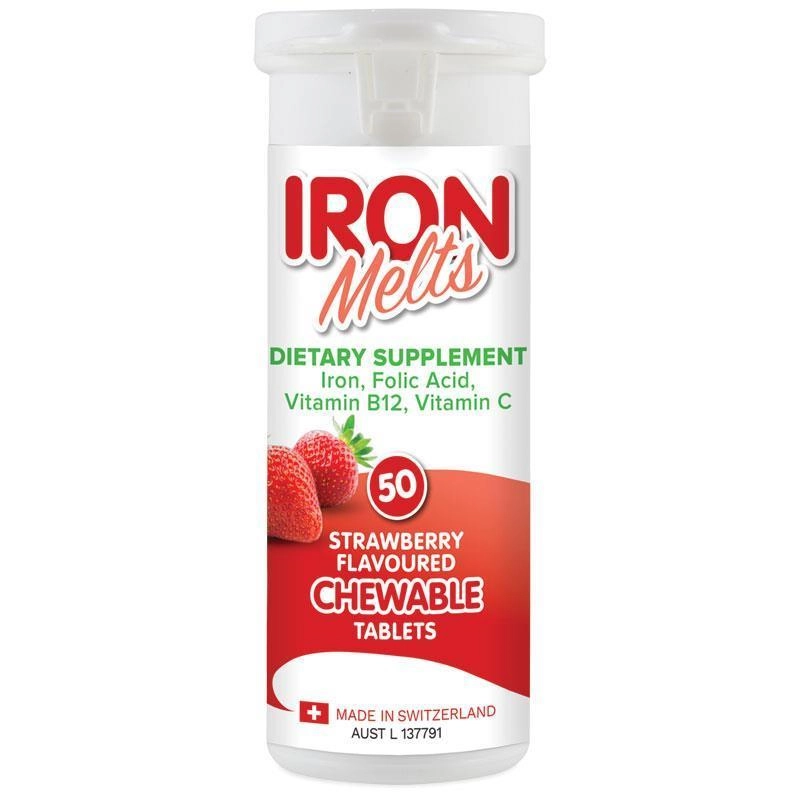 Iron Melts 50 Chewable Tablets