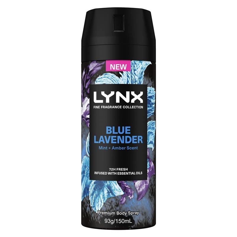 Lynx Fine Fragrance Collection Blue Lavender Premium Body Spray 150ml