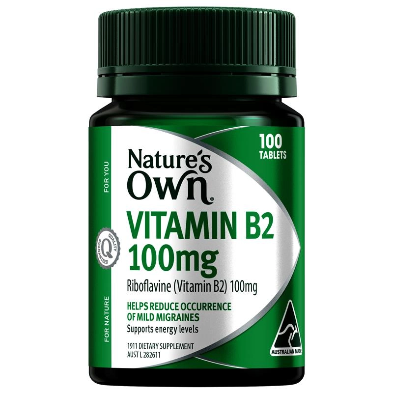 Nature’s Own Vitamin B2 100mg 100 Tablets