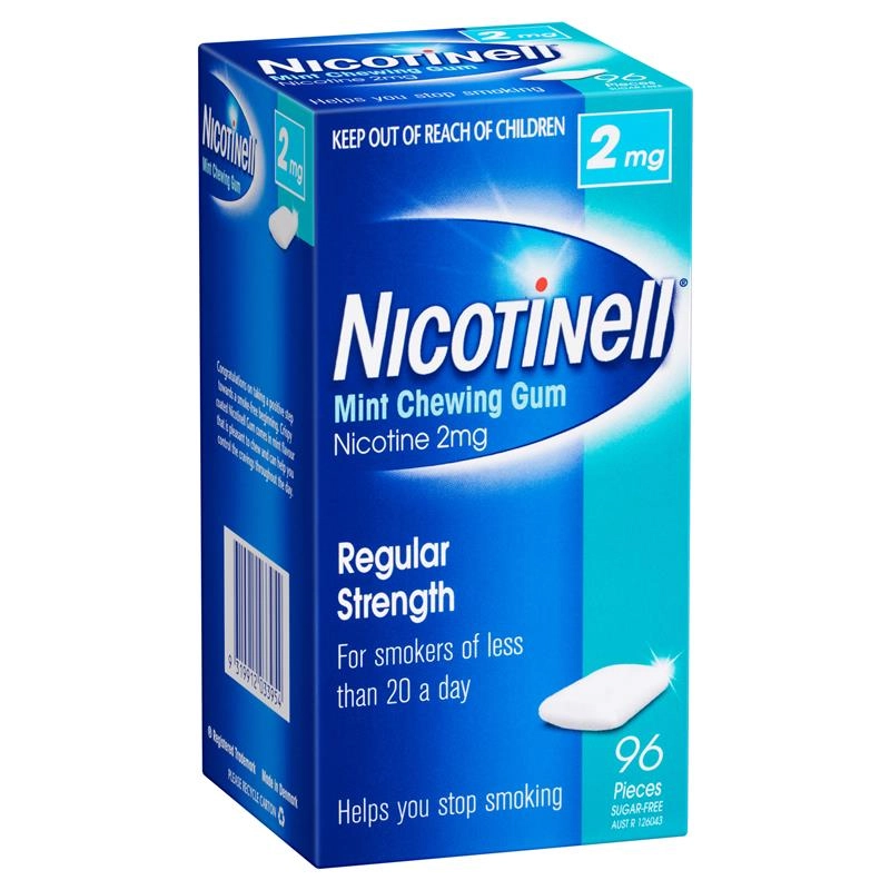 Nicotinell Mint Chewing Gum 2mg 96 Pieces