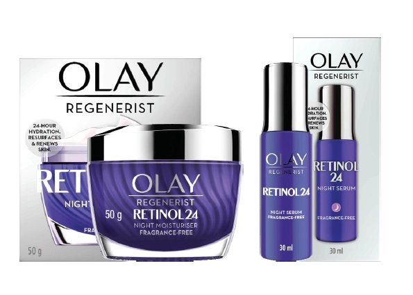 Olay Regenerist Retinol 24 Night Cream 50g or Serum 30ml