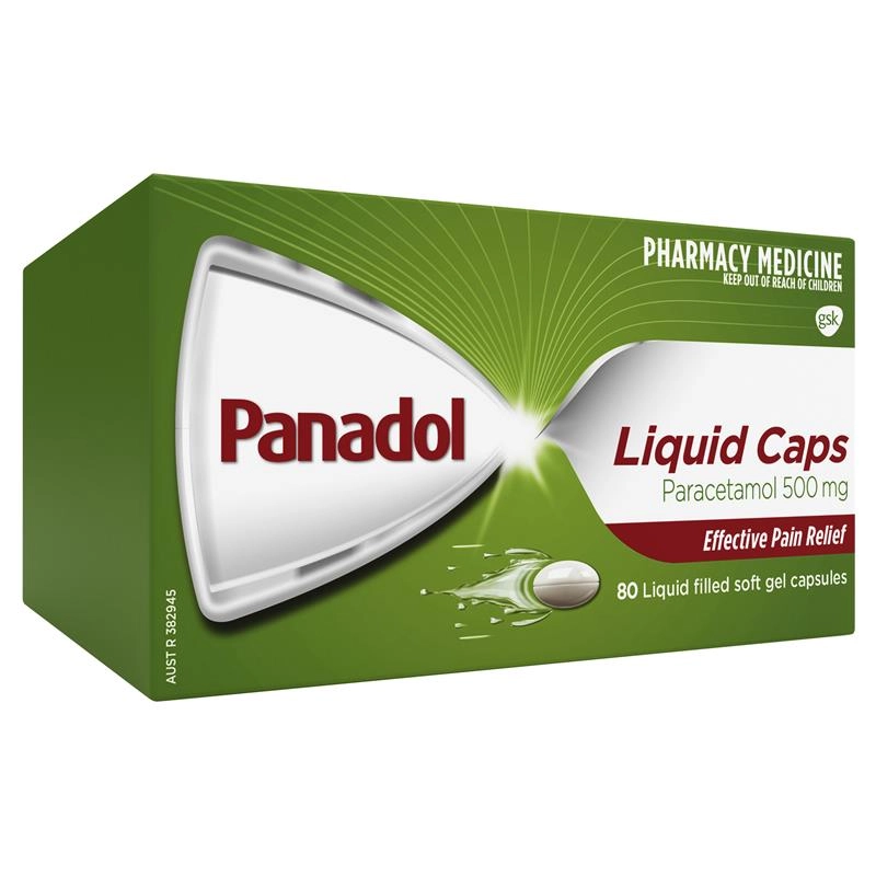 Panadol Liquid Capsules 80 Capsules