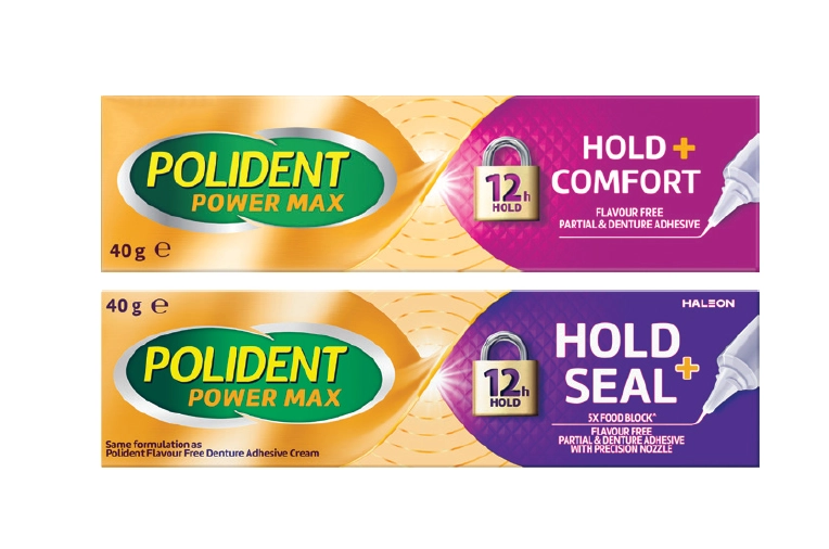 Polident Max Hold + Comfort or Seal Adhesive Cream 40g