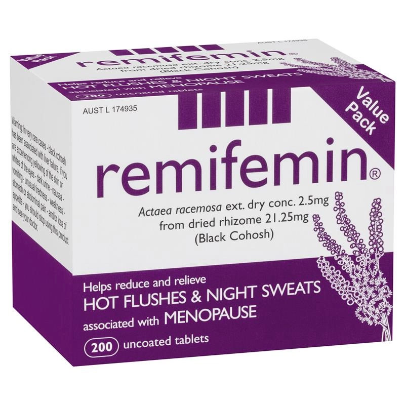 Remifemin Menopause Symptom Relief 200 Tablets